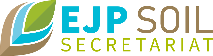 EJP SOIL secretariat Logo with text and stylized leaf